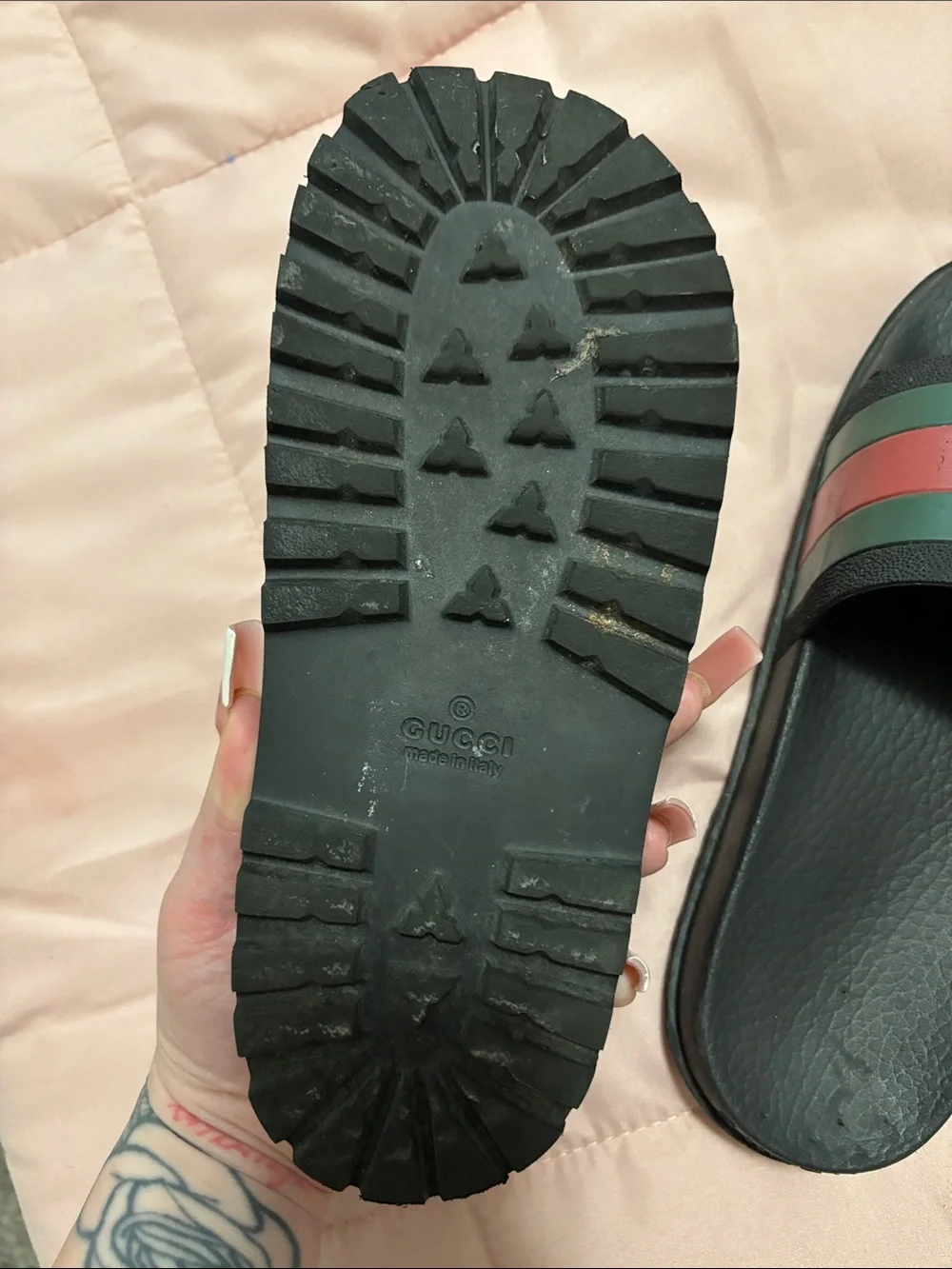 Gucci Black Slide Sandals with Signature Logo